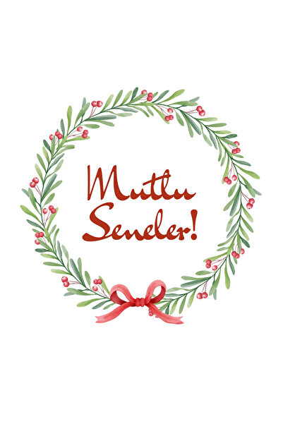 Pera Set de autocolante cu tema La mulți ani de Anul Nou - 72 bucăți 4 cm