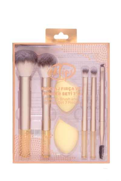 eklips Makeup Brush and Sponge Set of 7