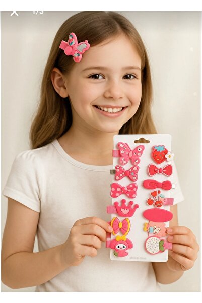 ELAS HOME Bebek Çocuk Toka Set Pens 14'lü