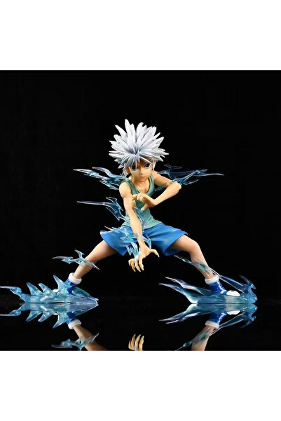 BANDAI no box 19cm Hunter x Hunter Anime Figure Killua Zoldyck Zook Action Figurine PVC Statue Model Doll T