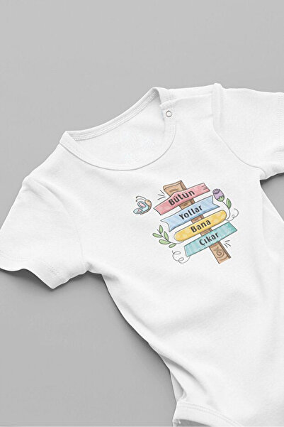 EYDUBABY All the Ways You Make Me Smile Baby Bodysuit White Snap-On Bodysuit
