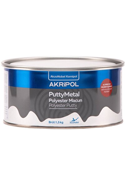 AKRİPOL AkzoNobel Putty Metal Polyester Macun 1,5 Kg