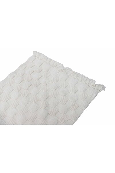 Al Kaffary Carpet Luxury Kafton Entrance Rug with Elegant and Simple Design, Cream