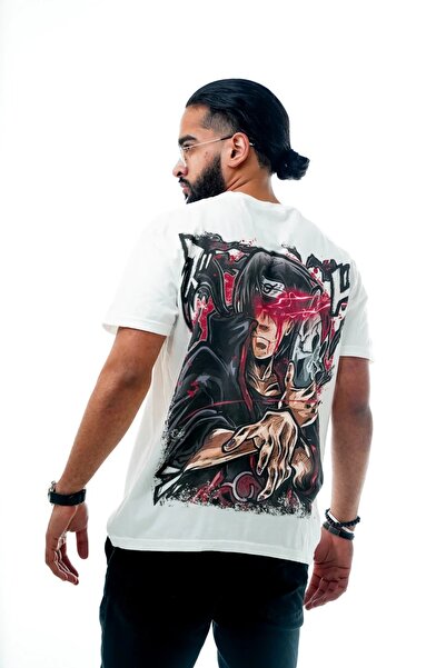 SHINOBIX تي شيرت ناروتو أنيمي إيتاشي أوتشيها كبير الحجم