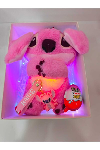 NUREYY AKSESUAR nefes alan peluş stitch uyku arkadaşı anahtarlık ve sürpriz yumurta peluş oyuncak peluş ayıcık