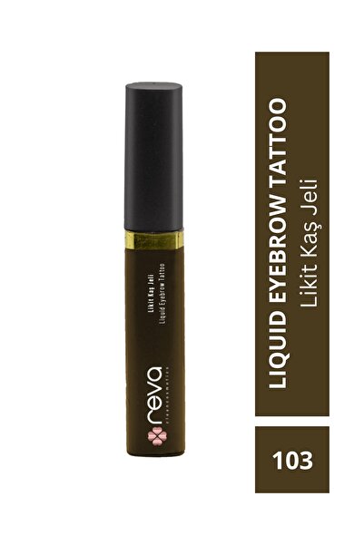 REVA Yoğun Kahve Likit Kaş Maskarası & Liquid Eyebrow Tattoo 5ml No:103 - Veg...