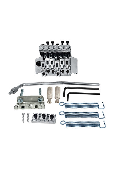 Choice نظام جسر تريمولو مزدوج اللفة من الكروم بستة أوتار لاستبدال الجيتار الكهربائي