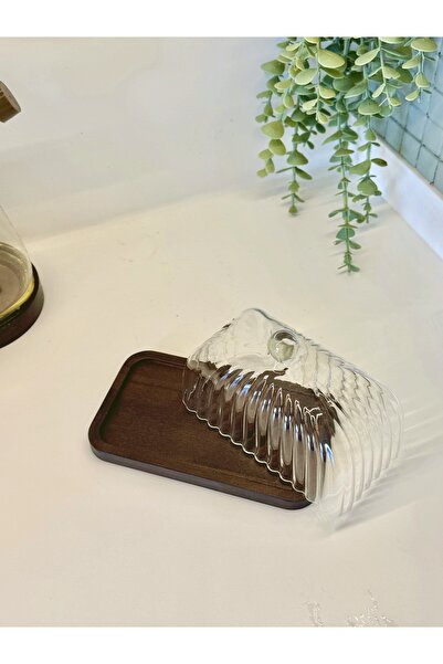 BUCOLIC Acacia Glass Butter Bowl