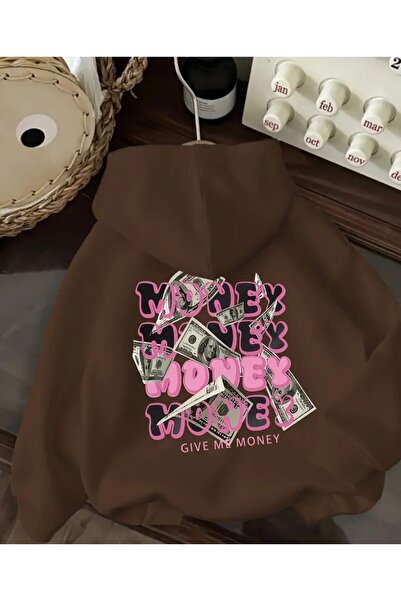 FAYN Basic Unisex Casual Sweatshirt / Hoodie with Money Printed Text on the Hood