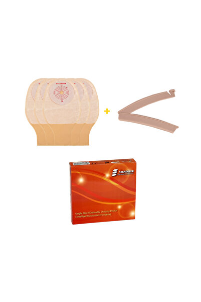 Steadlive Set 5 pungi de colostomie/ileostomie 20-60 mm, cu evacuare, inchide...