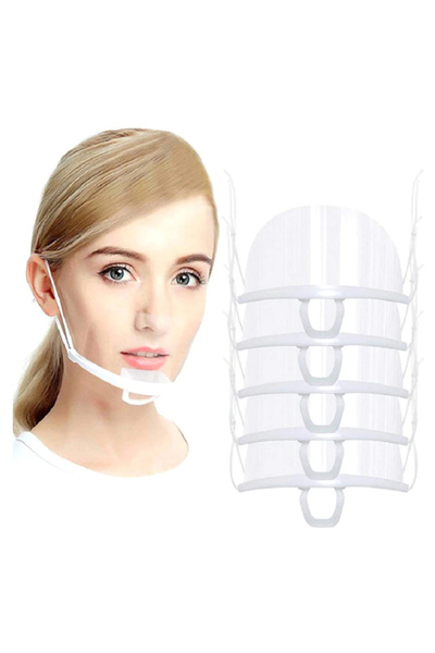 Choice 5PCS 5/10/20Pcs Reusable Transparent Anti-fog Mask Shield Cover Restau...