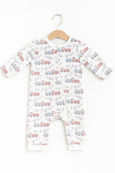 For My Baby Zippered Baby Rompers