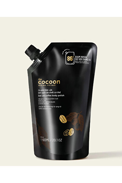 The Cocoon Original Vietnam مقشر الجسم داك لاك بالقهوة وزبدة الكاكاو لتقشير و...