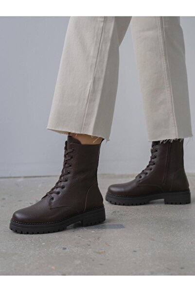 ECENİN BUTİĞİ Alvis Kahve Deri Postal