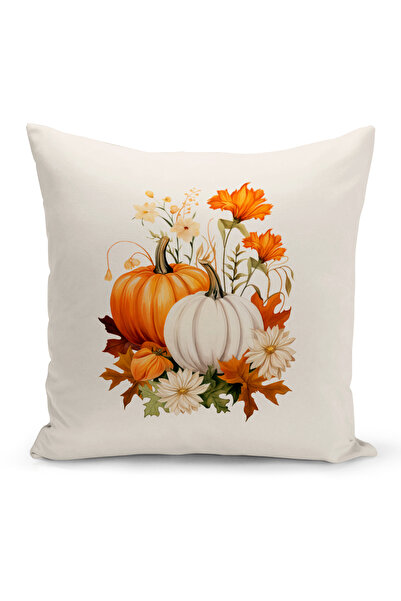 Bertille Home Φθινοπωρινή σειρά - Κάλυμμα μαξιλαριού με ριχτάρι διπλής όψης (...