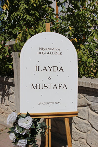 ŞEYMALAZER İncili Nişan Düğün Karşılama Panosu