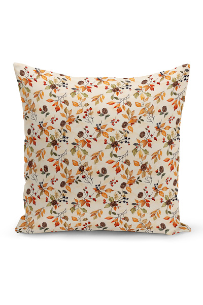 Bertille Home Autumn Plaid Series Double Side Printed Throw Pillow Case (Halloween Autumn Cushion Cover)