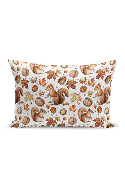 Bertille Home Φθινοπωρινή καρό σειρά με εμπριμέ κάλυμμα μαξιλαριού διπλής όψη...