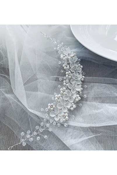 ASİMEL TASARIM Bridal Tiara Hair Accessory Wedding Henna Wedding Promise Engagement Graduation