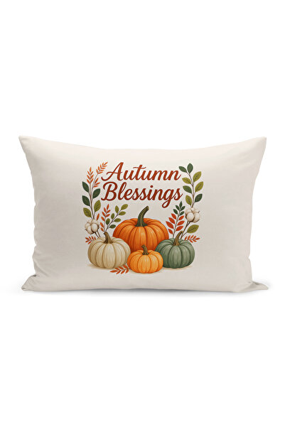 Bertille Home Autumn Plaid Series Double Side Printed Throw Pillow Case (Halloween Autumn Cushion Cover)