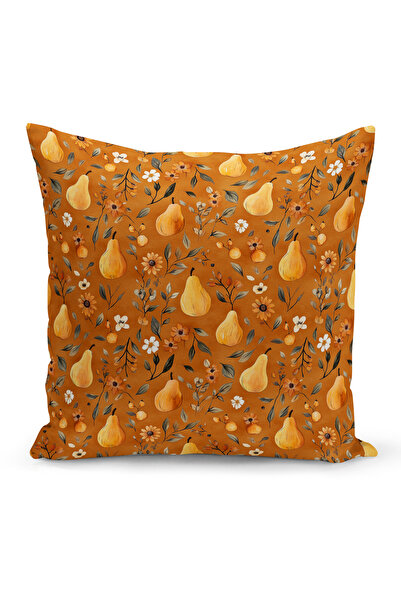 Bertille Home Φθινοπωρινή καρό σειρά με εμπριμέ κάλυμμα μαξιλαριού διπλής όψη...