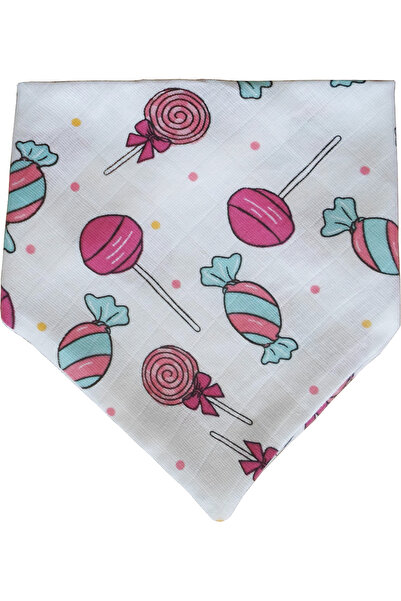 Baby Minik Triangle Scarf Muslin Apron 4 Pieces