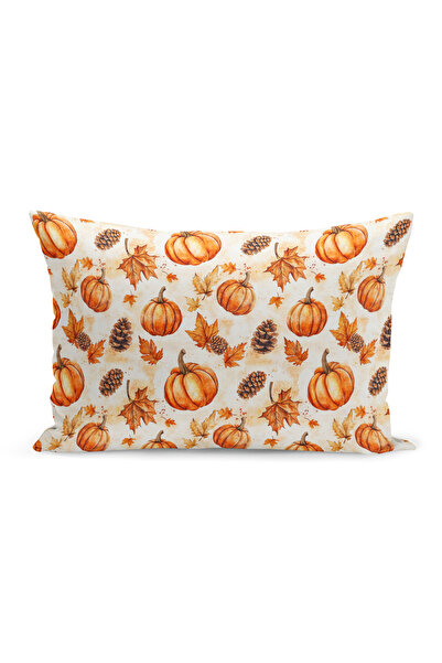 Bertille Home Autumn Plaid Series Double Side Printed Throw Pillow Case (Halloween Autumn Cushion Cover)