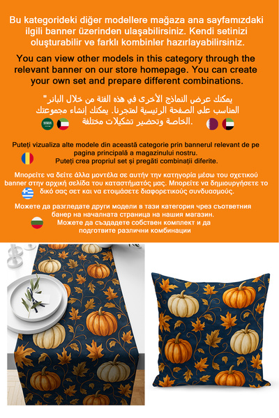 Bertille Home Autumn Plaid Series Double Side Printed Throw Pillow Case (Halloween Autumn Cushion Cover)