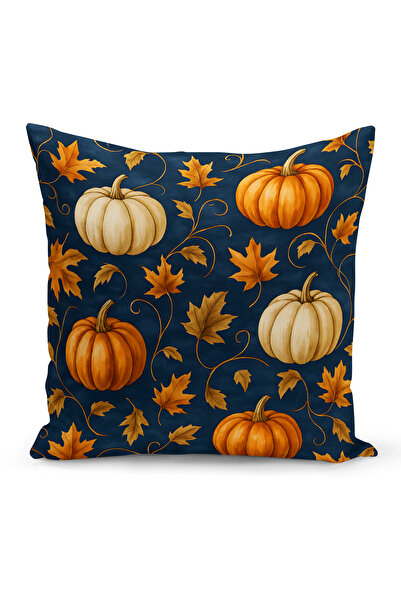 Bertille Home Autumn Plaid Series Double Side Printed Throw Pillow Case (Halloween Autumn Cushion Cover)