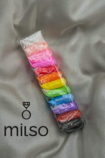 Genel Markalar Havayla Kuruyan Modelleme Yumuşak Hafif Kil Seti Pastel Renkler 12'li Sevgili ile Clay Date Fikri