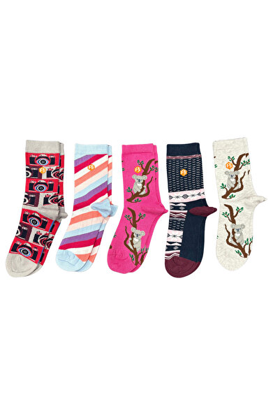 Bijutek Цветни памучни чорапи без шевове за ежедневно носене за момичета