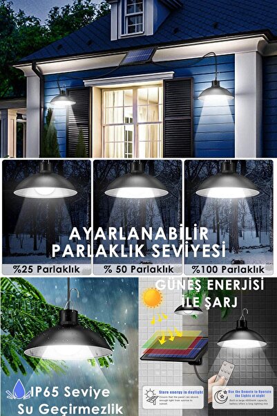 TechnoSmart Solar Bahçe Aydınlatma Renk Ve Seviye Seçenekli Sokak Lambası