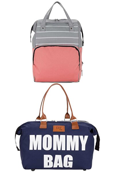 Lui Baby Anne Bebek Bakım Sırt Çantası Ve Mommy Bag Omuz Çantası 2'li set