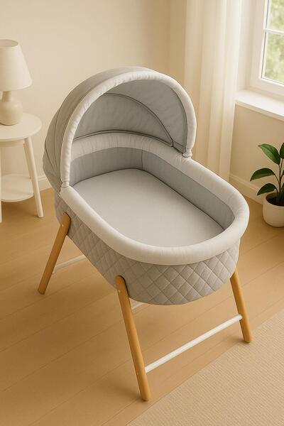 COTENCONCEPT 2 Pieces Cotton and Elastic 60 X 120 X 15 cm Combed Cotton Baby Bedsheet