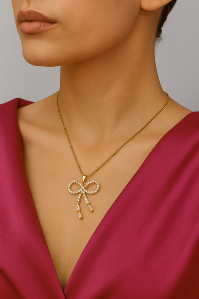 shop قلادة من الفولاذ من الدرجة الأولى لا تسبب اسودادًا من حجر الزركون