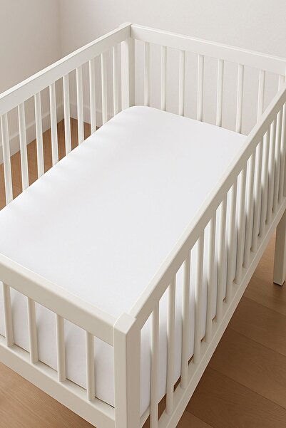 COTENCONCEPT 3 Pieces Cotton and Elastic 60 X 120 X 15 cm Combed Cotton Baby Bedsheet