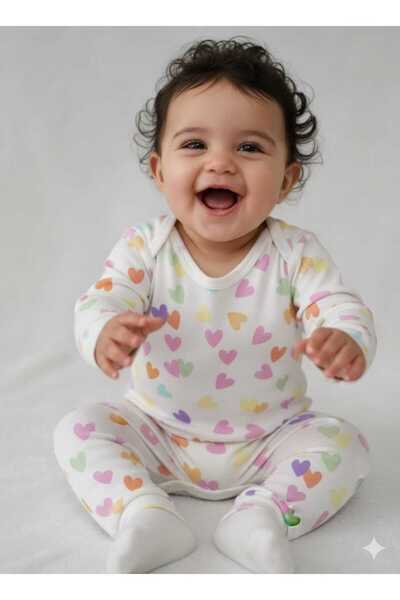 Store مجموعة أطفال مكونة من قطعتين على شكل قلب ملون