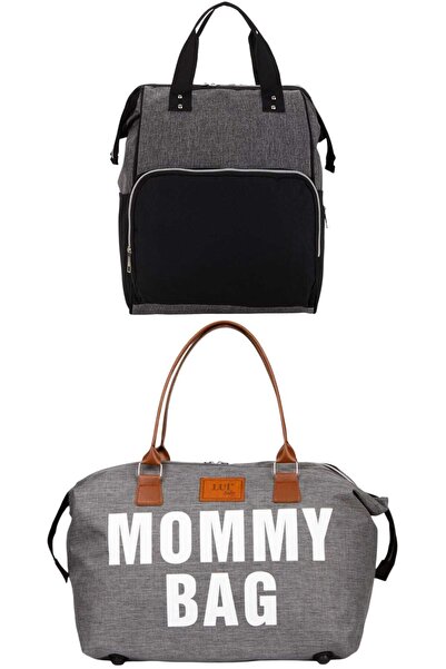 Lui Baby Anne Bebek Bakım Sırt Çantası Ve Mommy Bag Omuz Çantası 2'li set