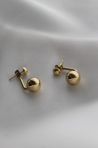 Nenya VIP Çelik Piercing Model Çift Top Küpe