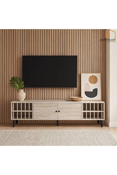 Al Saada Home Premium TV Unit - 180×40×45 cm - Grey