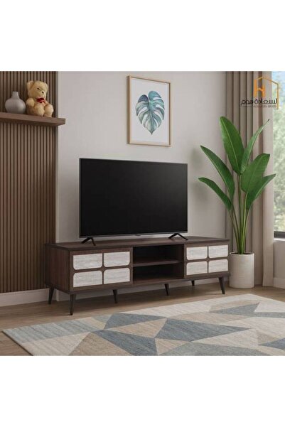 Al Saada Home وحدة تلفزيون بكمية محدودة - 180×40×45 سم - بني