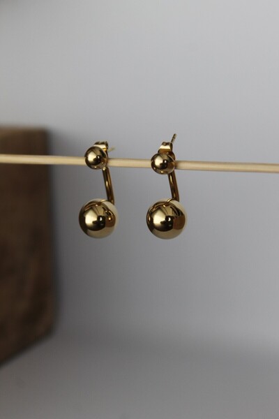 Nenya VIP Çelik Piercing Model Çift Top Küpe