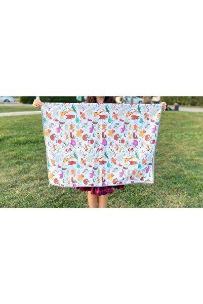 yorni 145x150 Cm Şişme Havuz, Oyun Halısı, Aktivite ve Bahçe için Sıvı Geçirmez Çok Amaçlı Örtü.