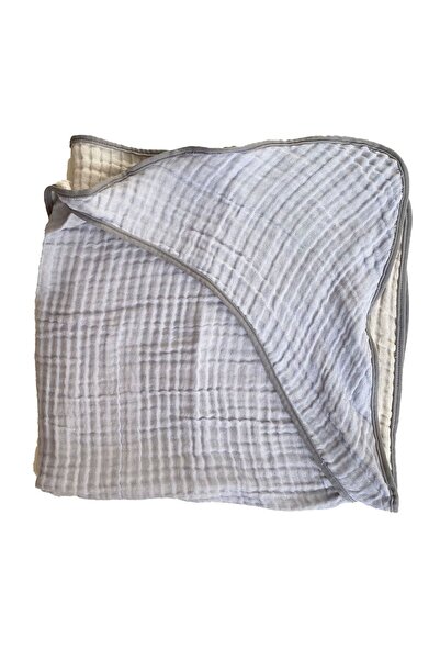 yorni 75 × 75 سم، 4 طبقات من قماش الموسلين، منشفة تجفيف رأس الطفل