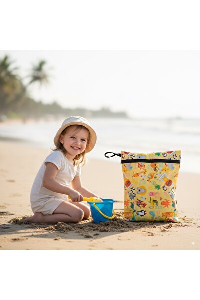 yorni Ekonomik Set, Toplam 2 Adet 30x37cm, Summer desen Sıvı Geçirmez Çanta, ...