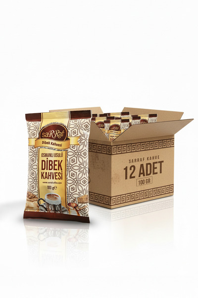 Sarraf Türk Kahvesi مجموعة من 12 قهوة ديبك 100 جرام