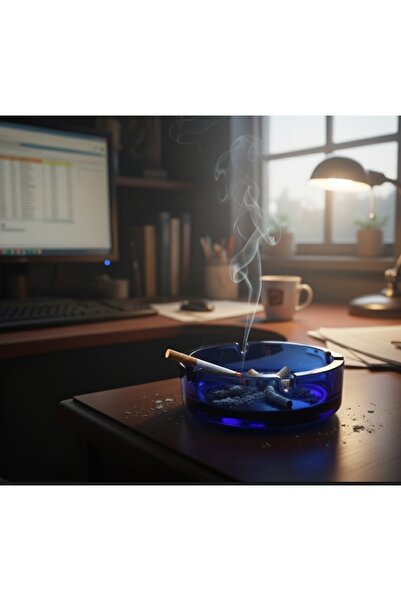 Paşabahçe Küllük Kobalt mavi 14 cm Kül tablası