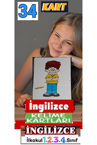 The Kidland Yayınları Carduri de cuvinte în limba engleză ilustrate pentru șc...