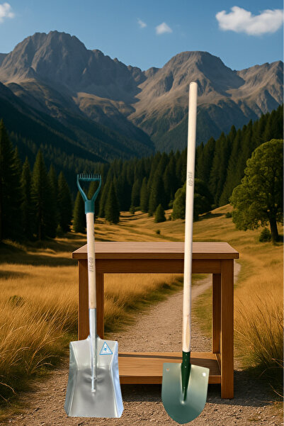 FIX-GO Faryap Kürek 6 No Plastik Tutamaklı ve İnşaat Küreği İş Eldiveni