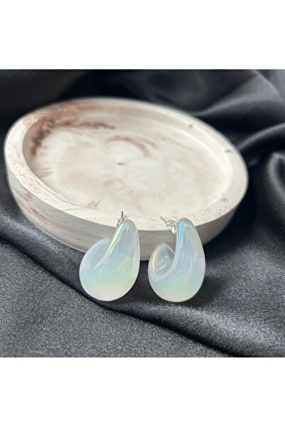 NEK Brand Şeffaf Küpe